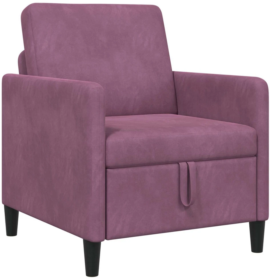 Sofa su saugojimo vieta Violetinė 72 x 78 x 87 cm Poliesteris