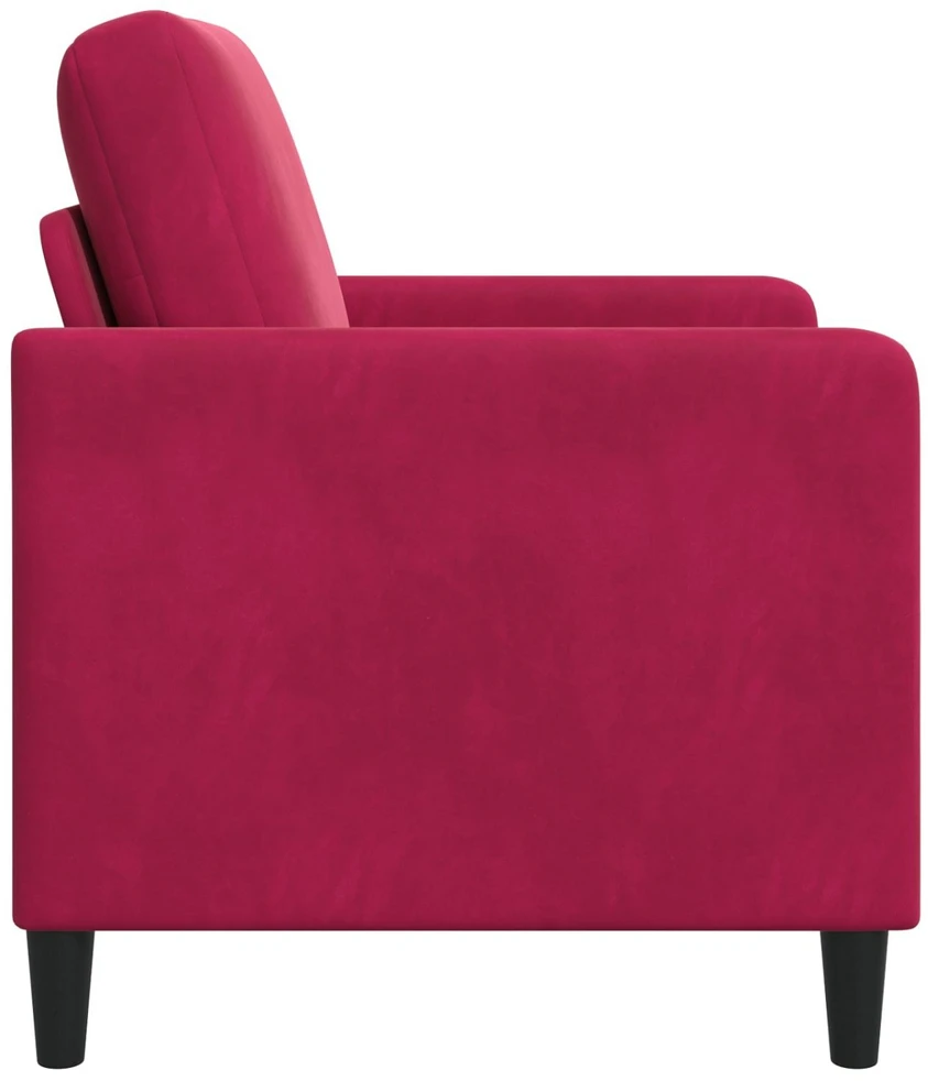 Sofa su saugojimo vieta Vyno raudona 122 x 78 x 87 cm