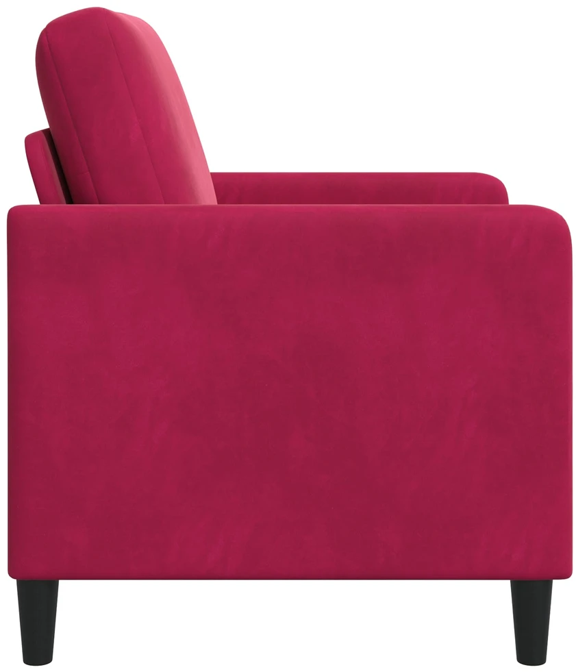 Sofa su saugojimo vieta Vyno raudona 122 x 78 x 87 cm