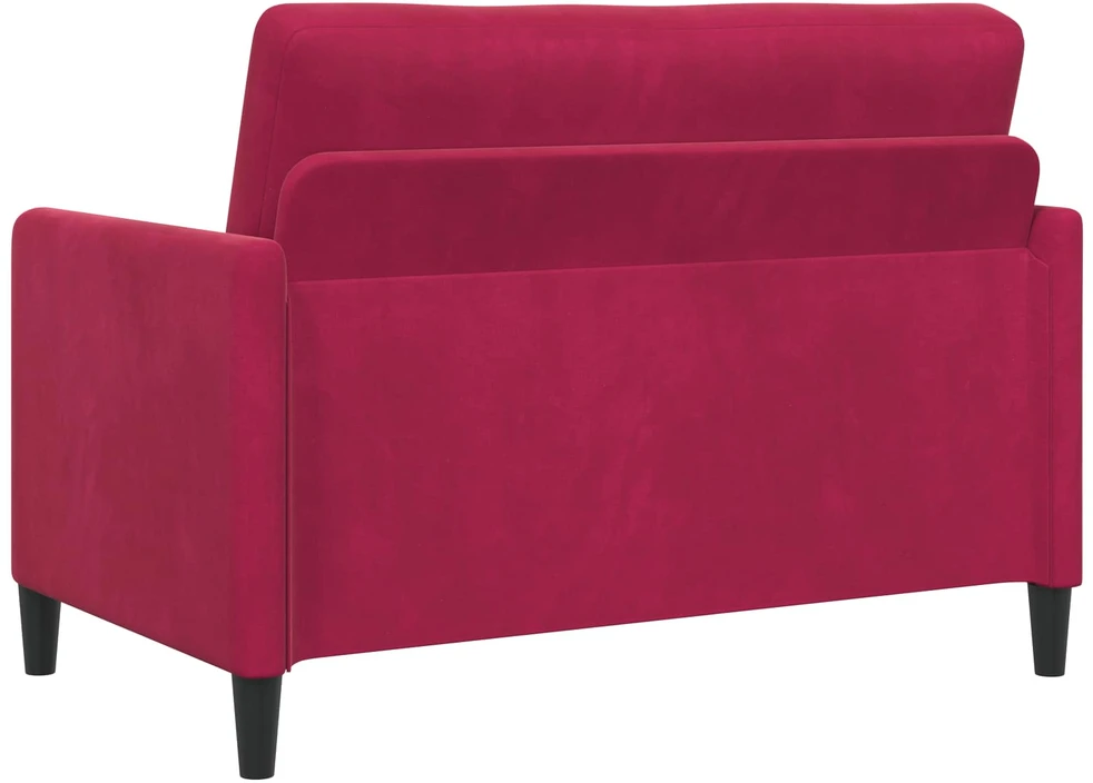 Sofa su saugojimo vieta Vyno raudona 122 x 78 x 87 cm