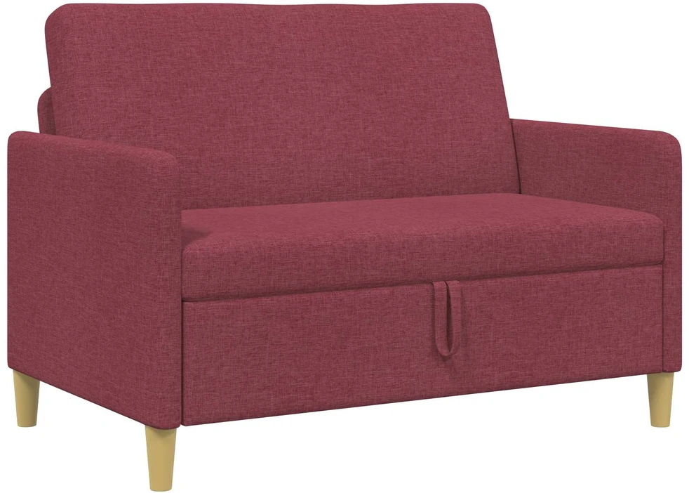 Sofa su saugojimo vieta Vyno raudona 122 x 78 x 87 cm