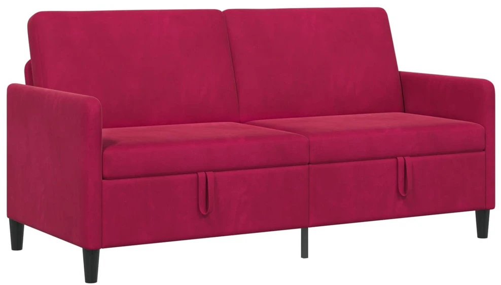 Sofa su saugojimo vieta Vyno raudona 172 x 78 x 87 cm