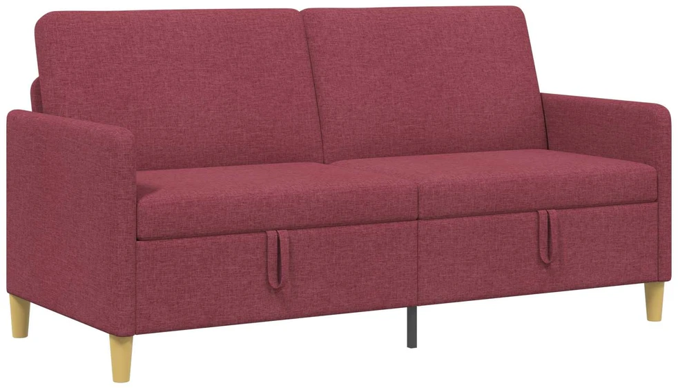Sofa su saugojimo vieta Vyno raudona 172 x 78 x 87 cm