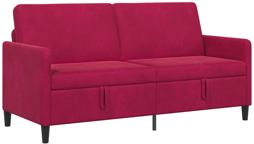 Sofa su saugojimo vieta Vyno raudona 172 x 78 x 87 cm