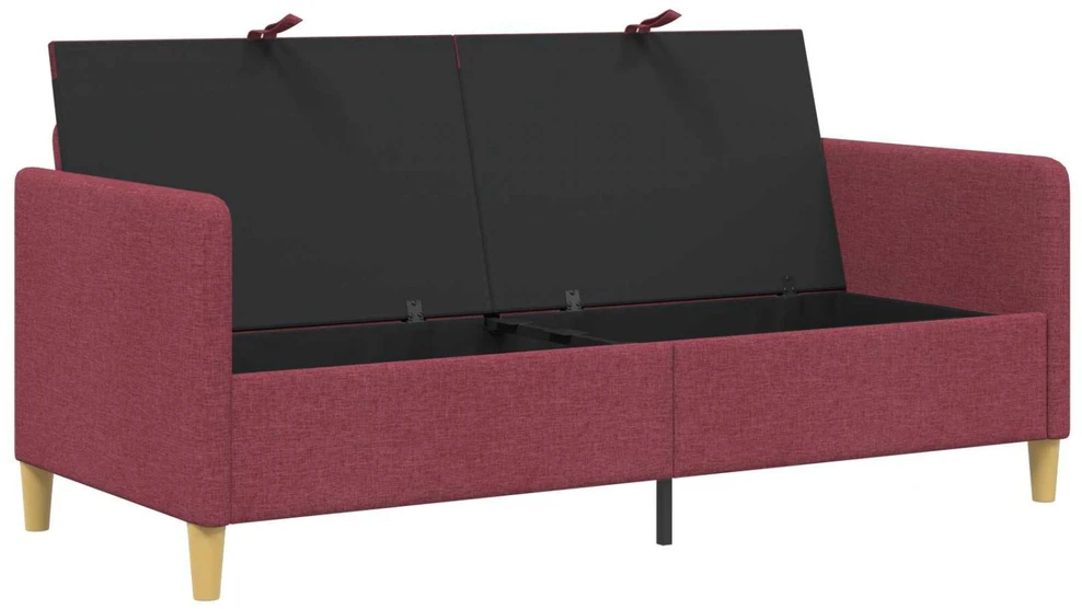 Sofa su saugojimo vieta Vyno raudona 172 x 78 x 87 cm