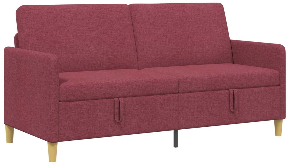 Sofa su saugojimo vieta Vyno raudona 172 x 78 x 87 cm