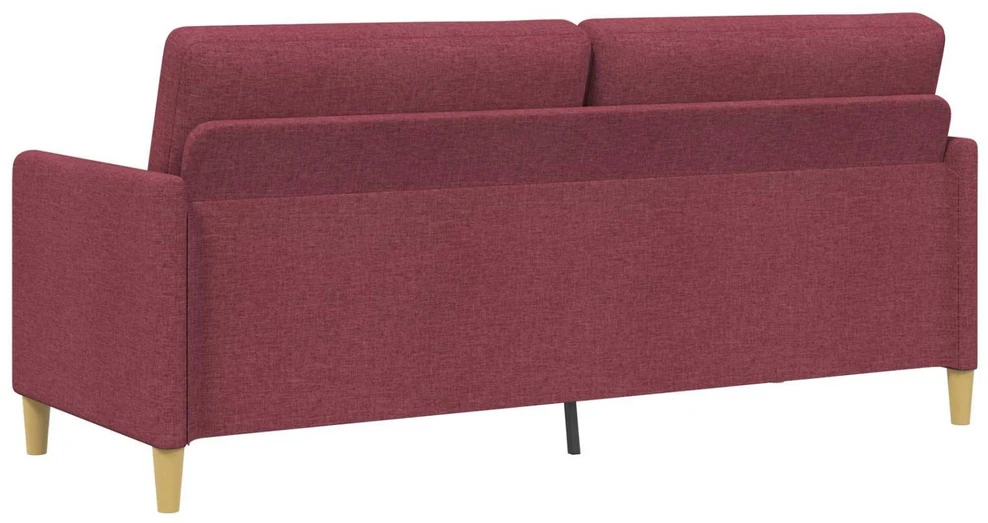 Sofa su saugojimo vieta Vyno raudona 192 x 78 x 87 cm