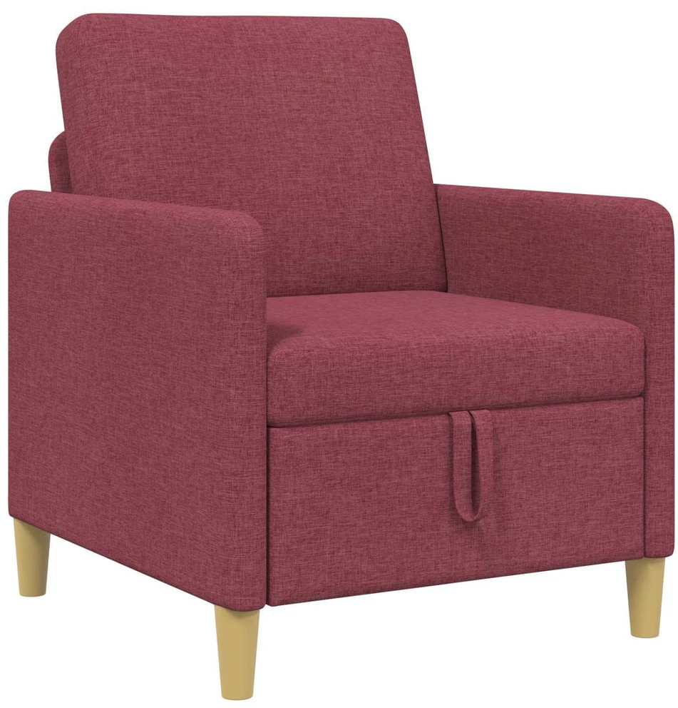 Sofa su saugojimo vieta Vyno raudona 72 x 78 x 87 cm