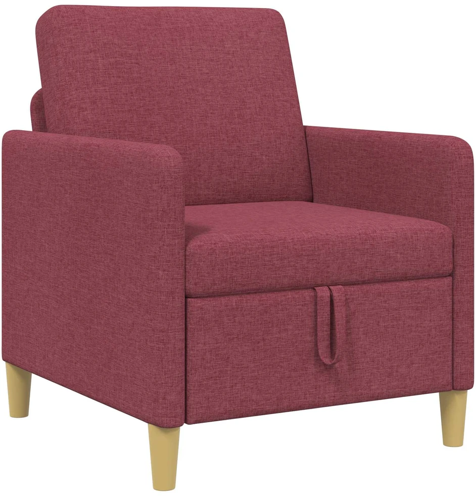 Sofa su saugojimo vieta Vyno raudona 72 x 78 x 87 cm
