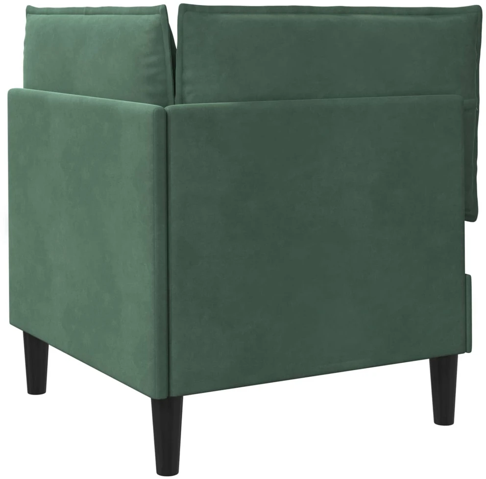 Sofa su saugojimu Jūrinė žalia Aksomas