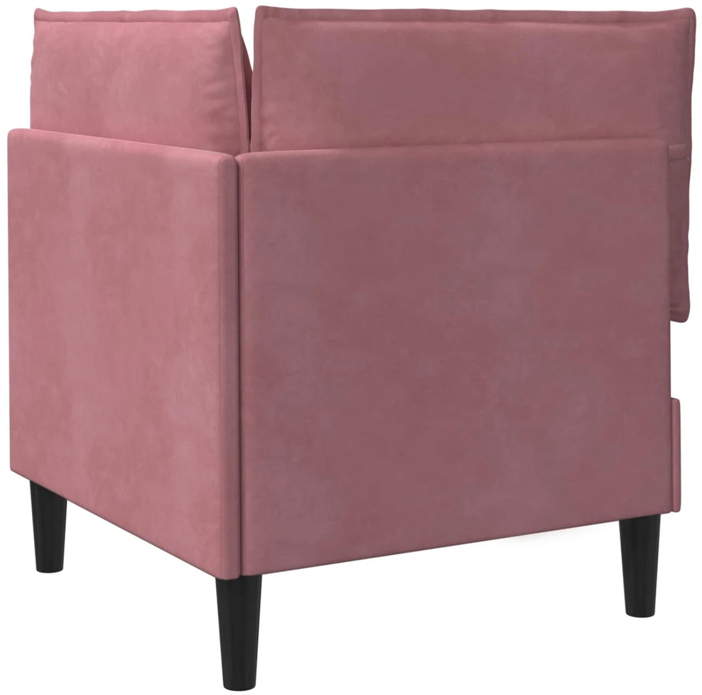 Sofa su saugojimu Rožinė Aksomas