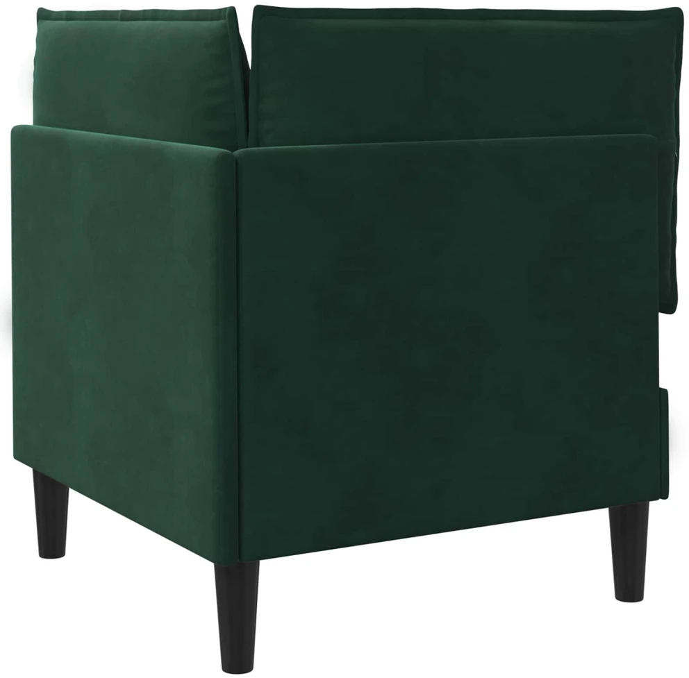 Sofa su saugojimu Tamsiai žalia Aksomas