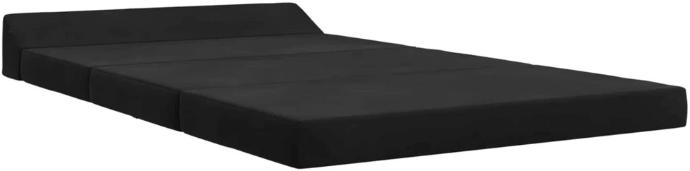 Sofa Sulankstomas Sofos Lova Juoda 120 x 60 x 49 cm Audinys