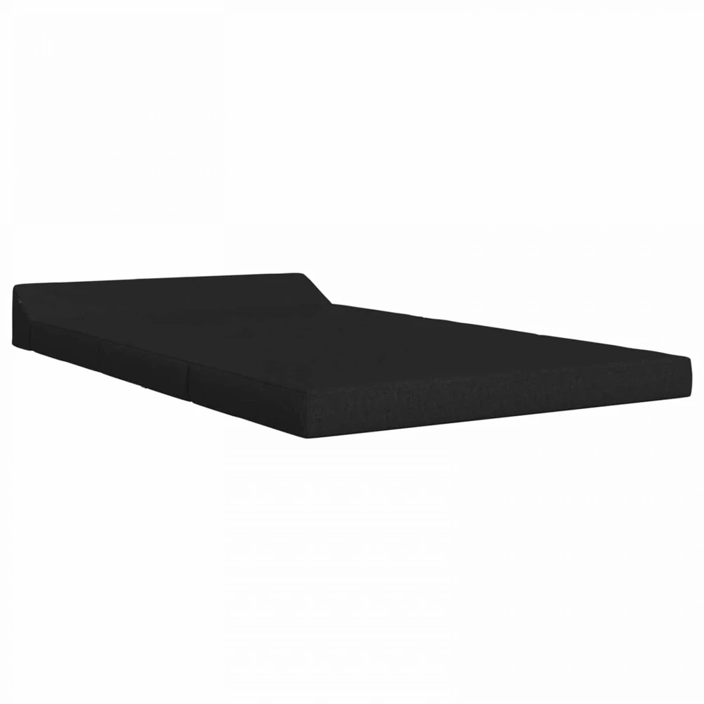 Sofa Sulankstomas Sofos Lova Juoda 120 x 60 x 49 cm Audinys