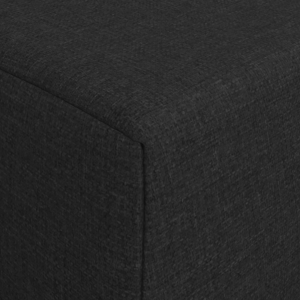 Sofa Sulankstomas Sofos Lova Juoda 200 x 70 x 10 cm Audinys