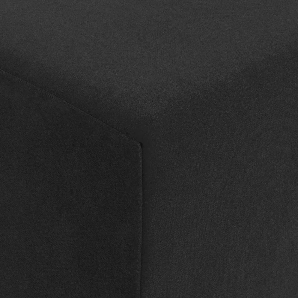 Sofa Sulankstomas Sofos Lova Juoda 200 x 70 x 10 cm Aksomas