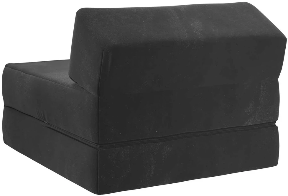 Sofa Sulankstomas Sofos Lova Juoda 60 x 70 x 41 cm Audinys