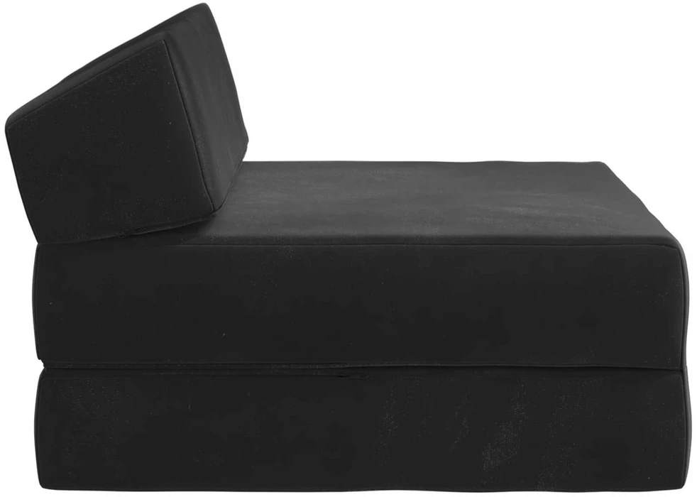 Sofa Sulankstomas Sofos Lova Juoda 60 x 70 x 41 cm Audinys