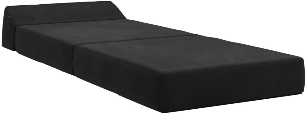 Sofa Sulankstomas Sofos Lova Juoda 60 x 70 x 41 cm Audinys