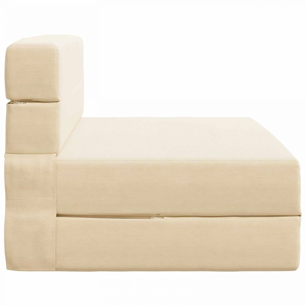 Sofa Sulankstomas Sofos Lova Kreminė 70 x 72 x 60 cm Audinys