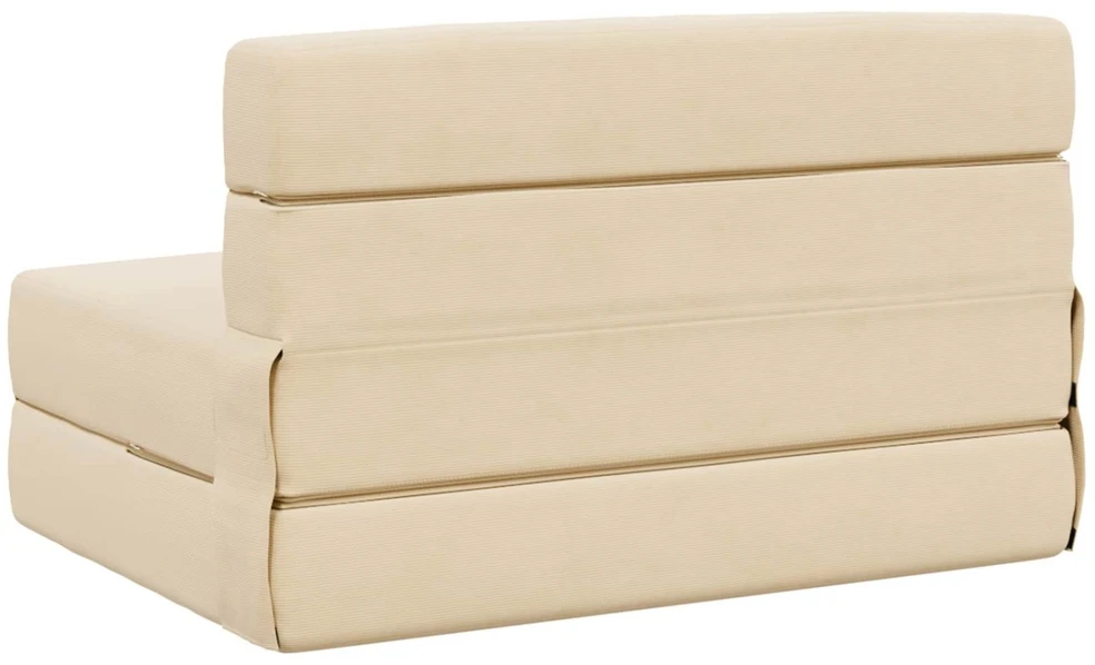 Sofa Sulankstomas Sofos Lova Kreminė 70 x 72 x 60 cm Audinys