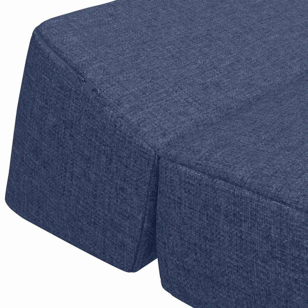 Sofa Sulankstomas Sofos Lova Mėlyna 120 x 60 x 49 cm Audinys