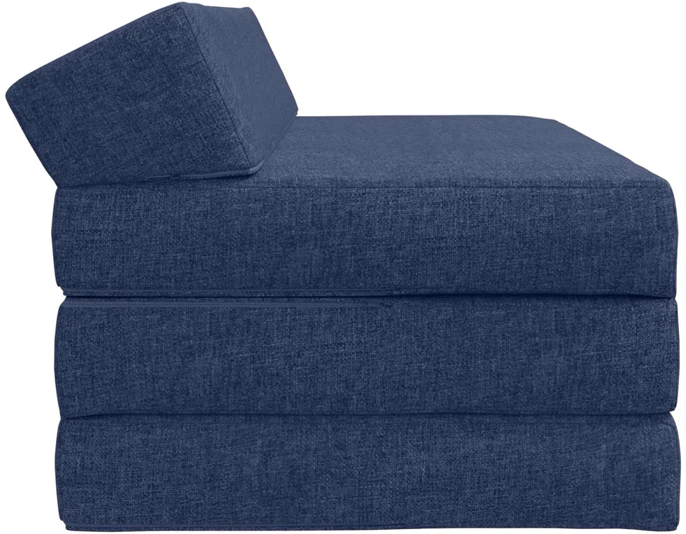 Sofa Sulankstomas Sofos Lova Mėlyna 120 x 60 x 49 cm Audinys