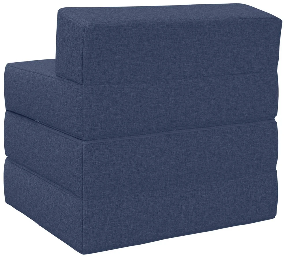 Sofa Sulankstomas Sofos Lova Mėlyna 200 x 70 x 10 cm Audinys