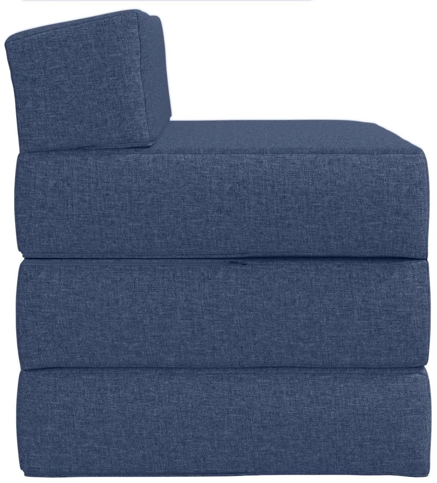 Sofa Sulankstomas Sofos Lova Mėlyna 200 x 70 x 10 cm Audinys