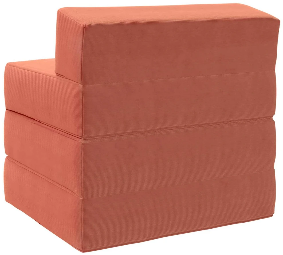 Sofa Sulankstomas Sofos Lova Raudona oranžinė 200 x 70 x 15 cm