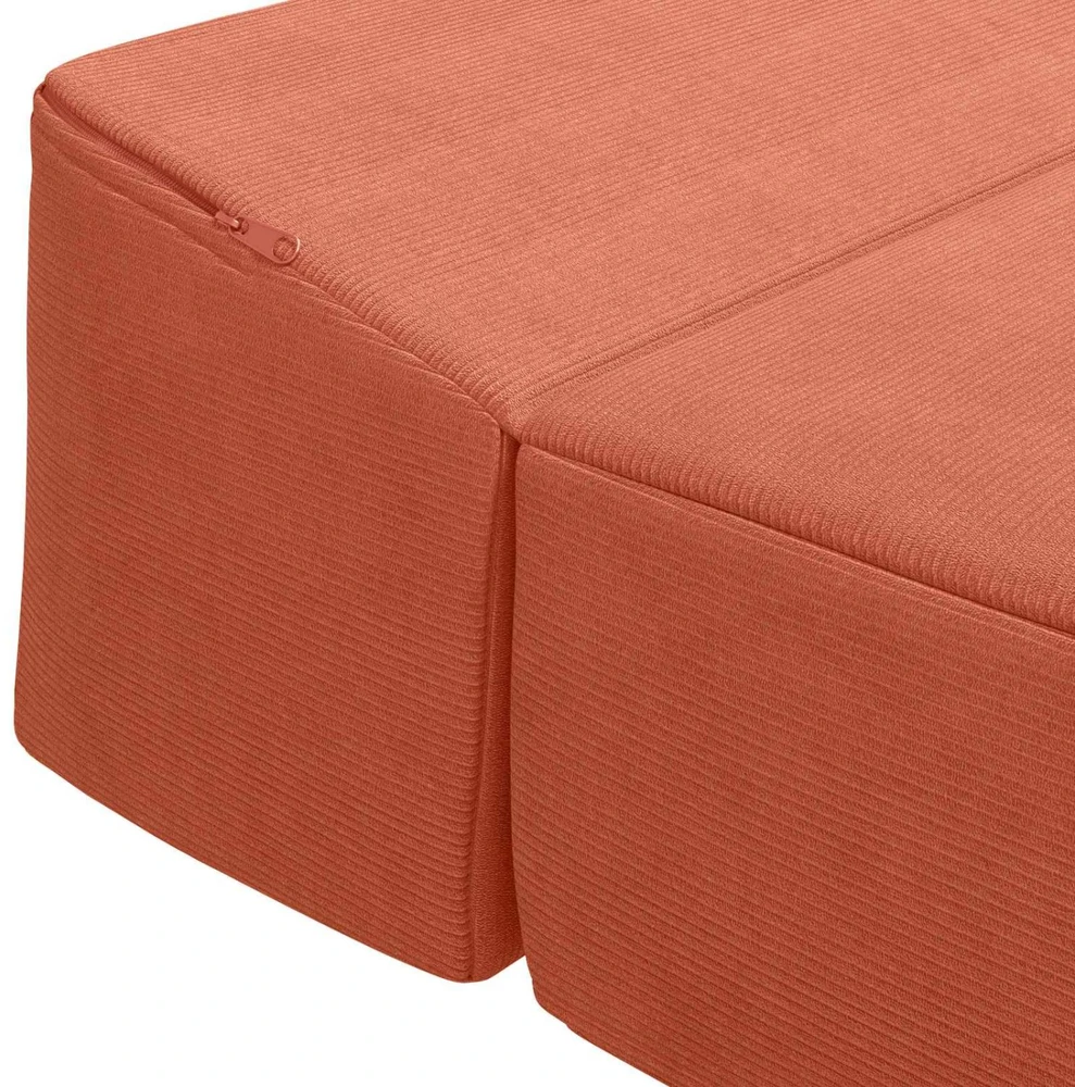 Sofa Sulankstomas Sofos Lova Raudona oranžinė 200 x 70 x 10 cm