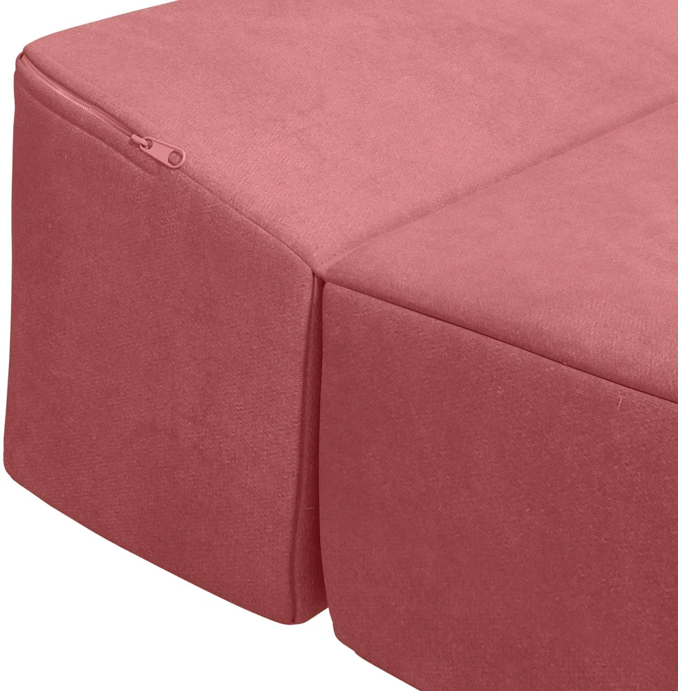 Sofa Sulankstomas Sofos Lova Rožinė 70 x 60 x 63 cm Aksomas