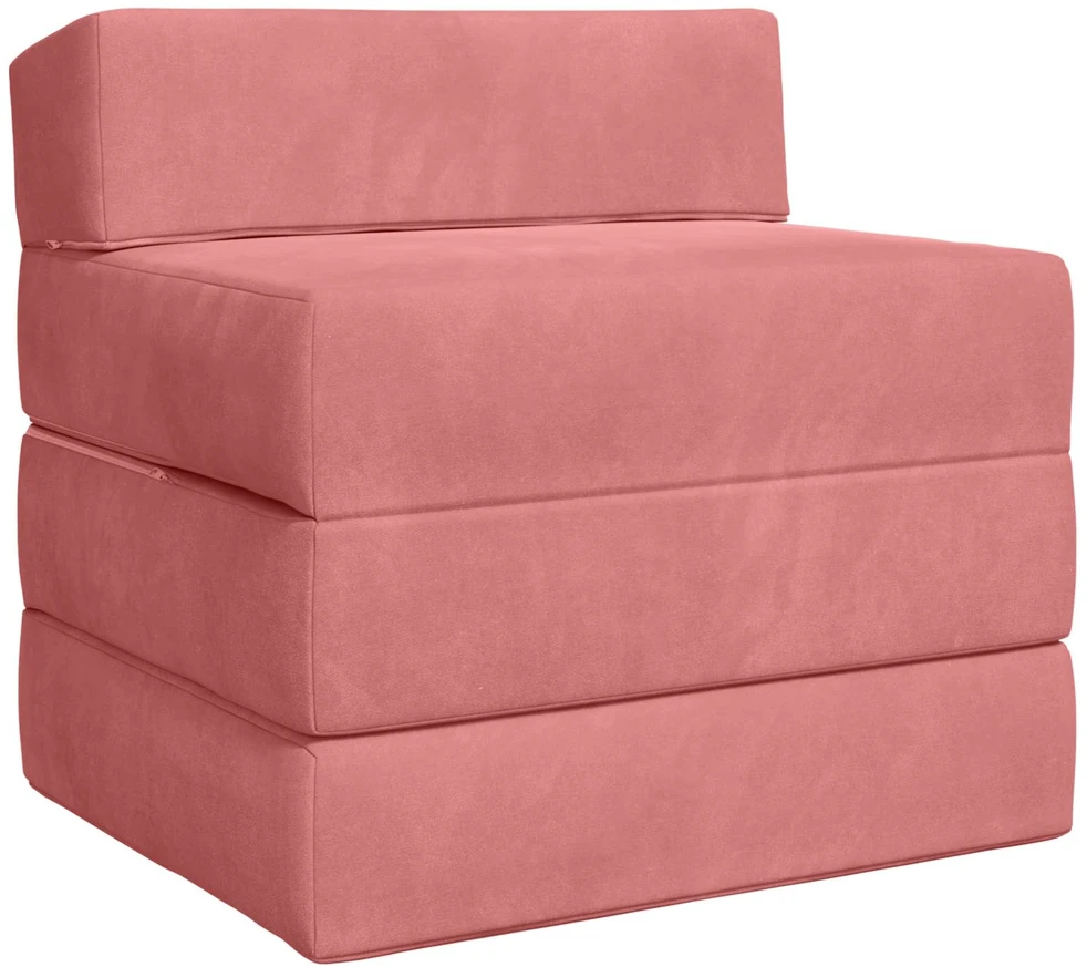 Sofa Sulankstomas Sofos Lova Rožinė 70 x 60 x 63 cm Aksomas