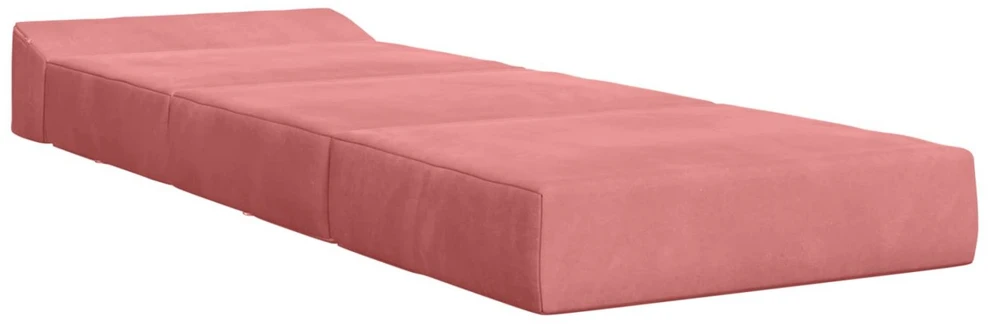Sofa Sulankstomas Sofos Lova Rožinė 200 x 70 x 15 cm Aksomas