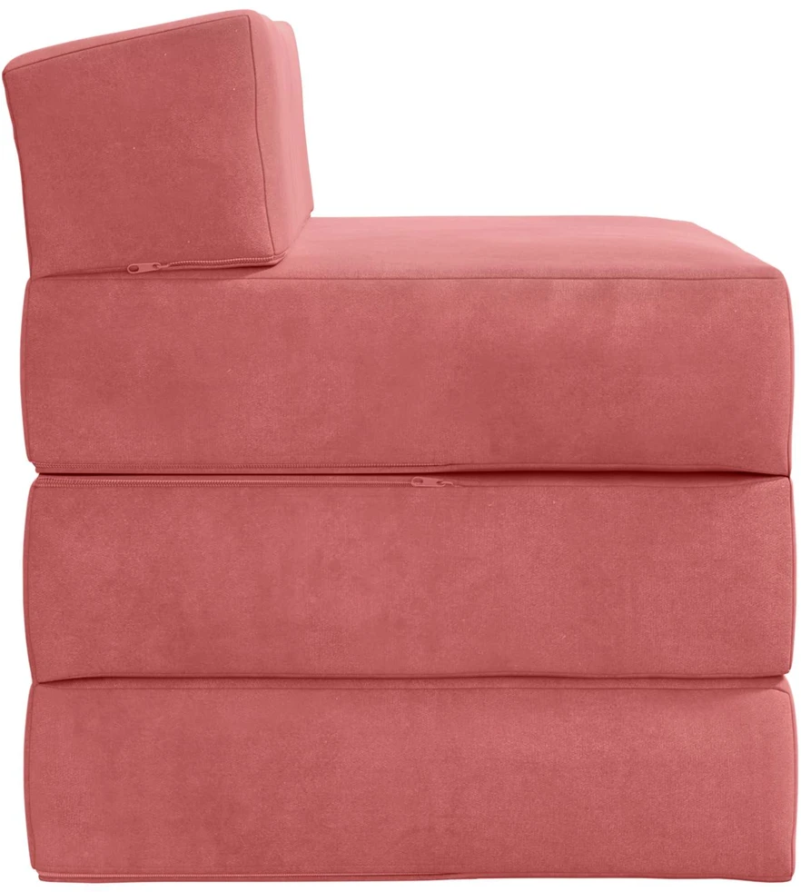 Sofa Sulankstomas Sofos Lova Rožinė 70 x 60 x 63 cm Aksomas