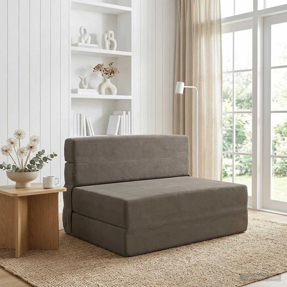 Sofa Sulankstomas Sofos Lova Šviesiai pilka 70 x 72 x 60 cm Audinys