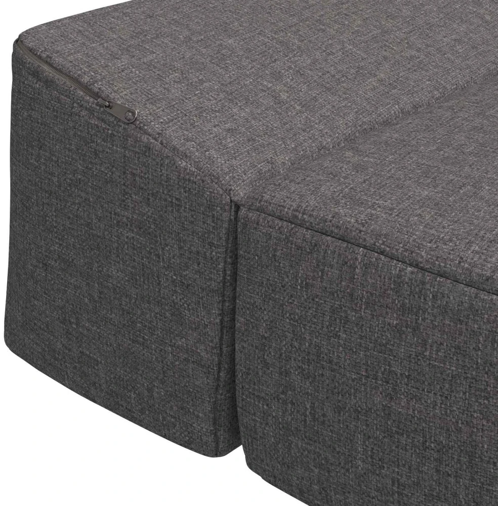 Sofa Sulankstomas Sofos Lova Šviesiai pilka 200 x 70 x 10 cm Audinys