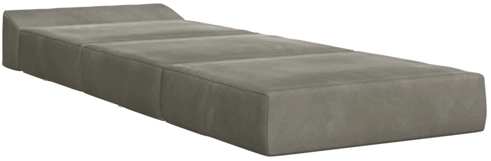 Sofa Sulankstomas Sofos Lova Šviesiai pilka 200 x 70 x 10 cm Aksomas