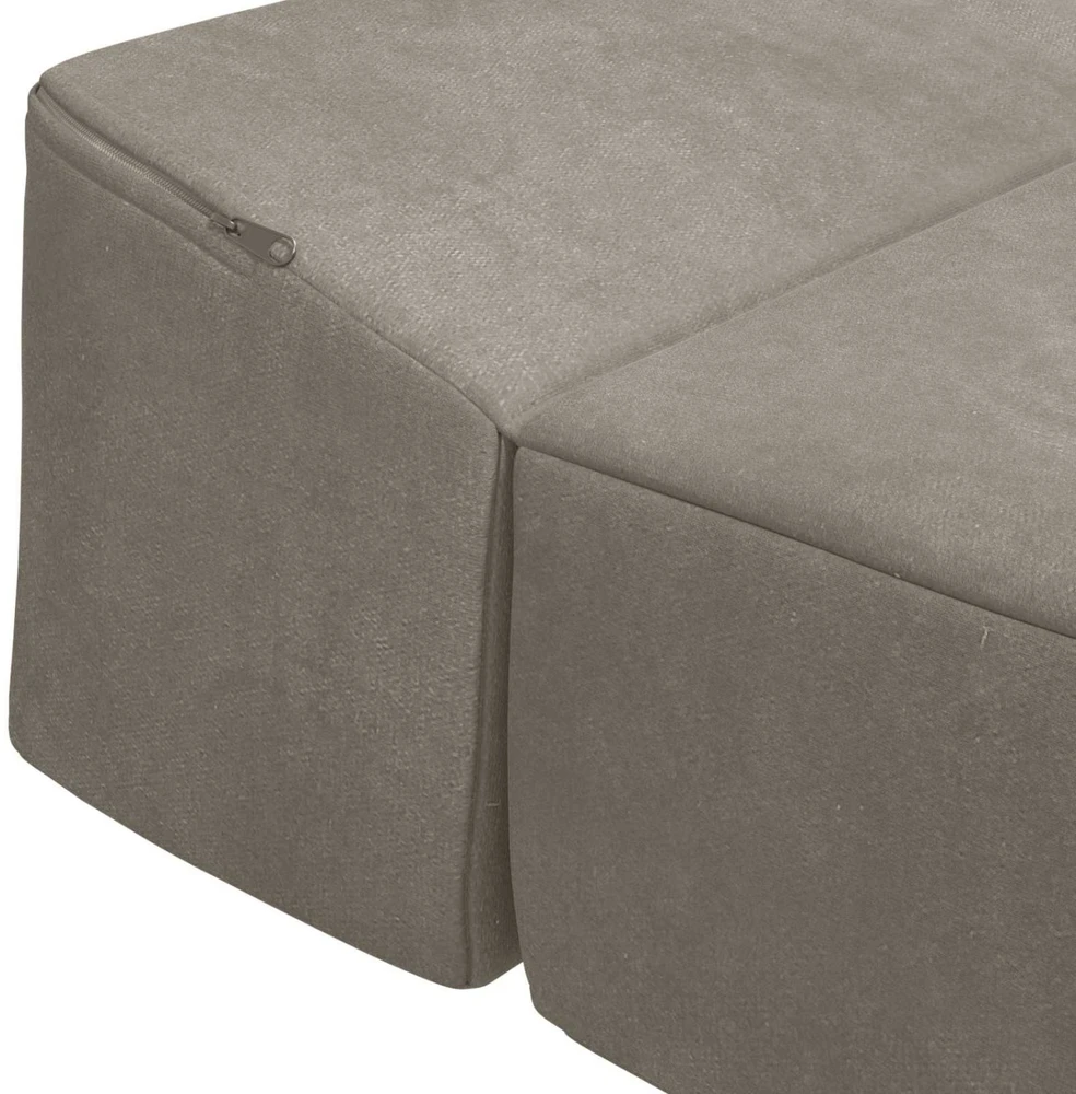 Sofa Sulankstomas Sofos Lova Šviesiai pilka 200 x 70 x 10 cm Aksomas