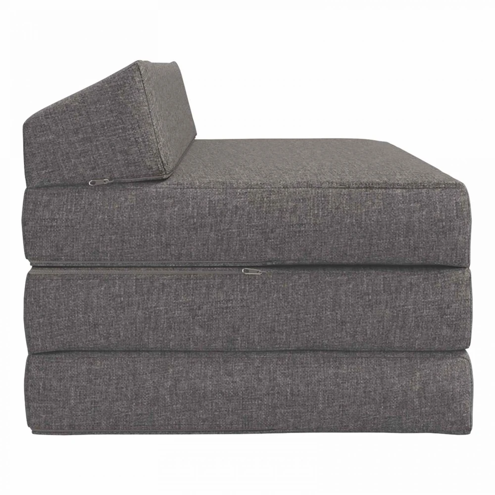 Sofa Sulankstomas Sofos Lova Šviesiai pilka 120 x 60 x 49 cm Audinys
