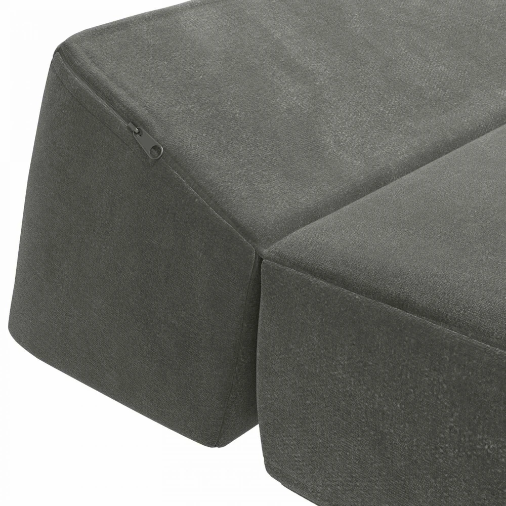 Sofa Sulankstomas Sofos Lova Tamsiai pilka 60 x 70 x 41 cm Audinys