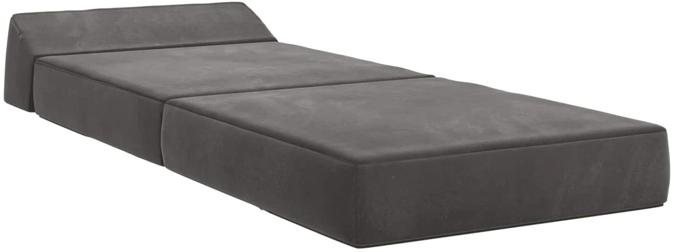Sofa Sulankstomas Sofos Lova Tamsiai pilka 60 x 70 x 41 cm Audinys