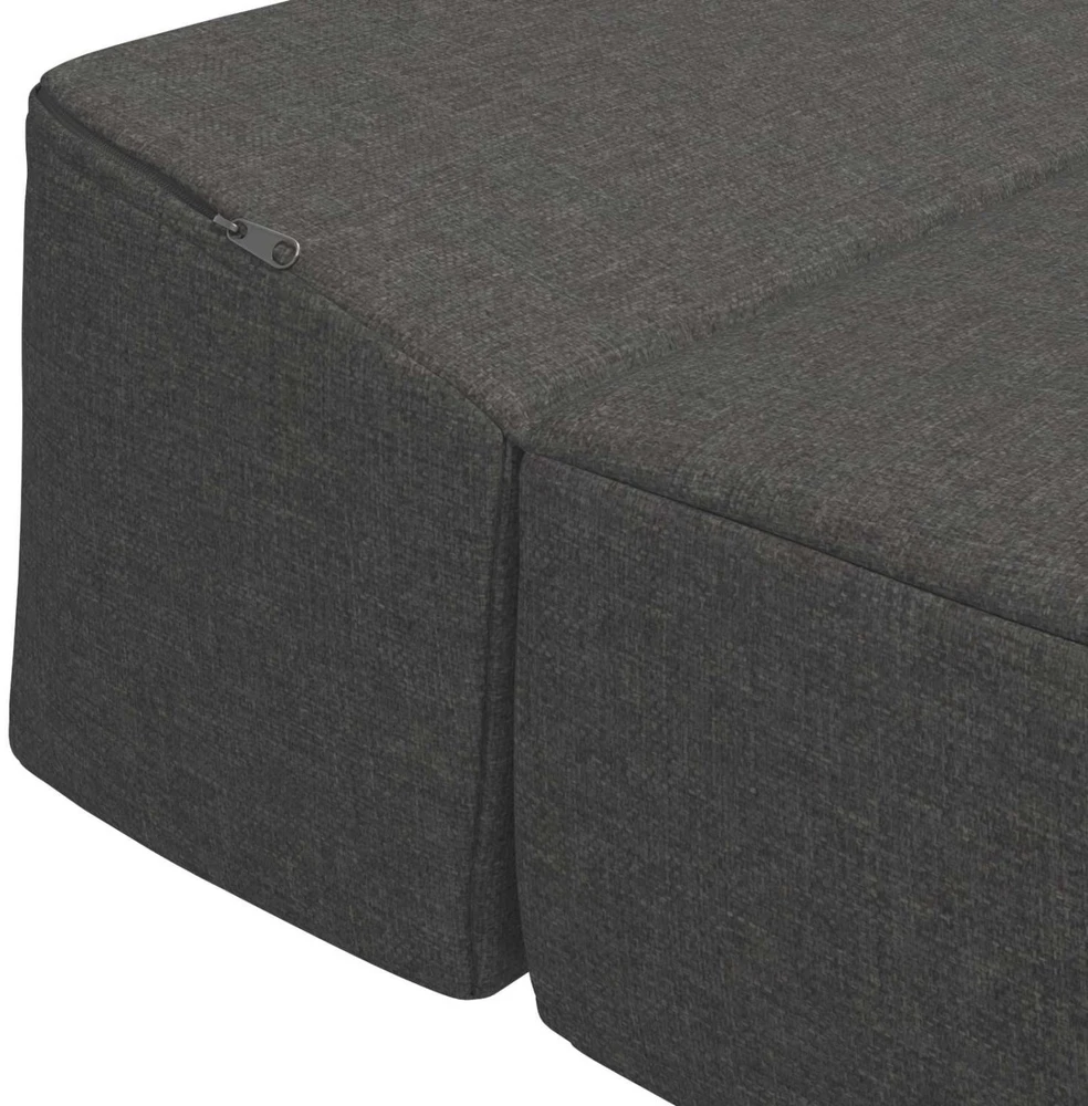 Sofa Sulankstomas Sofos Lova Tamsiai pilka 200 x 70 x 10 cm Audinys