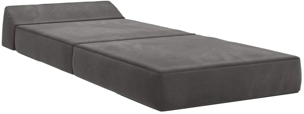 Sofa Sulankstomas Sofos Lova Tamsiai pilka 60 x 70 x 41 cm Audinys