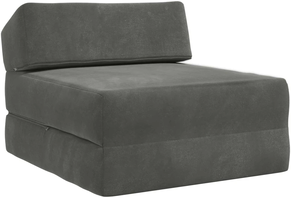 Sofa Sulankstomas Sofos Lova Tamsiai pilka 60 x 70 x 41 cm Audinys