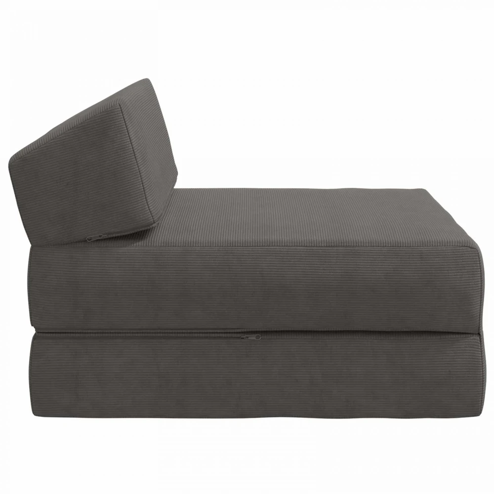 Sofa Sulankstomas Sofos Lova Tamsiai pilka 60 x 70 x 41 cm Audinys