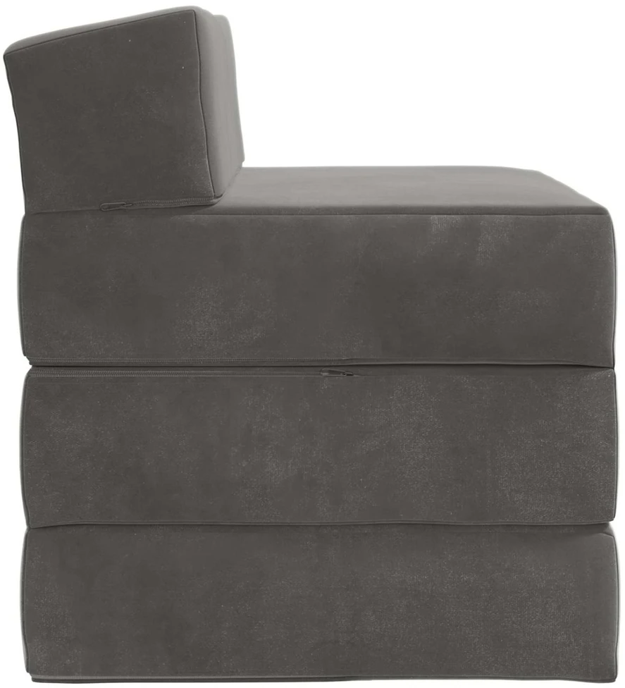 Sofa Sulankstomas Sofos Lova Tamsiai pilka 200 x 70 x 10 cm Aksomas