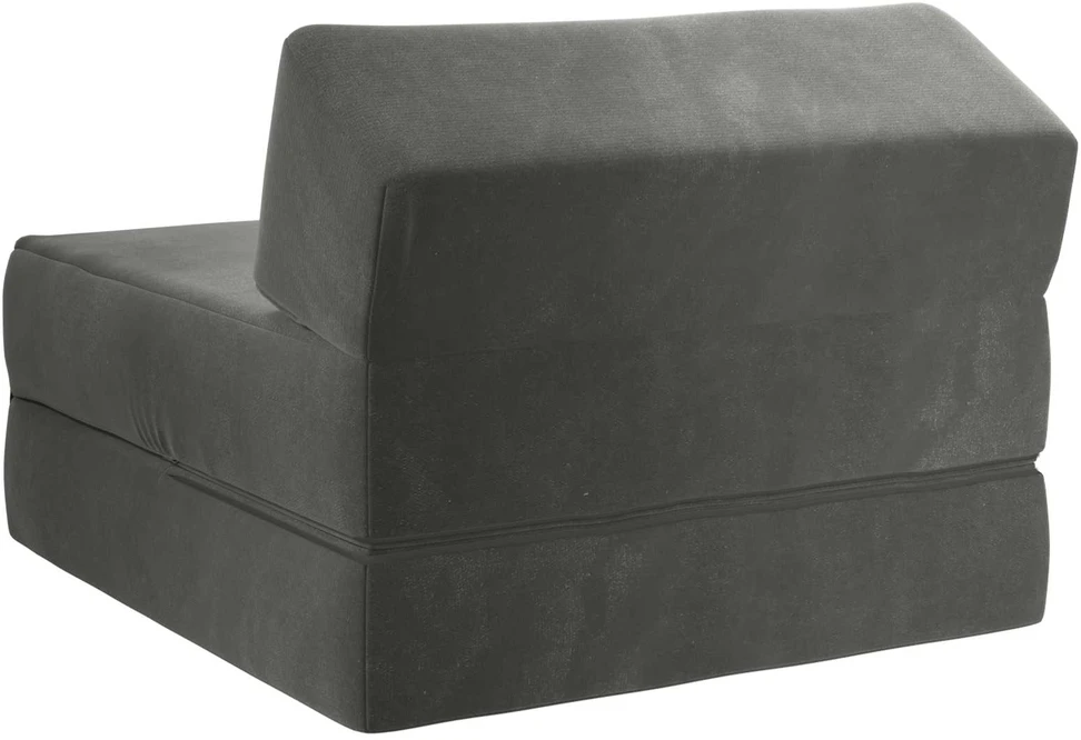 Sofa Sulankstomas Sofos Lova Tamsiai pilka 60 x 70 x 41 cm Audinys