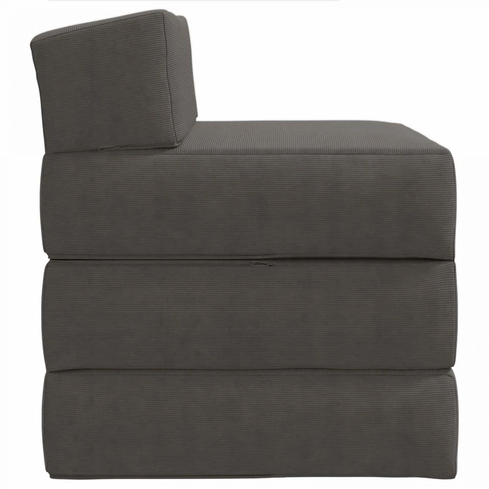 Sofa Sulankstomas Sofos Lova Tamsiai pilka 200 x 70 x 15 cm