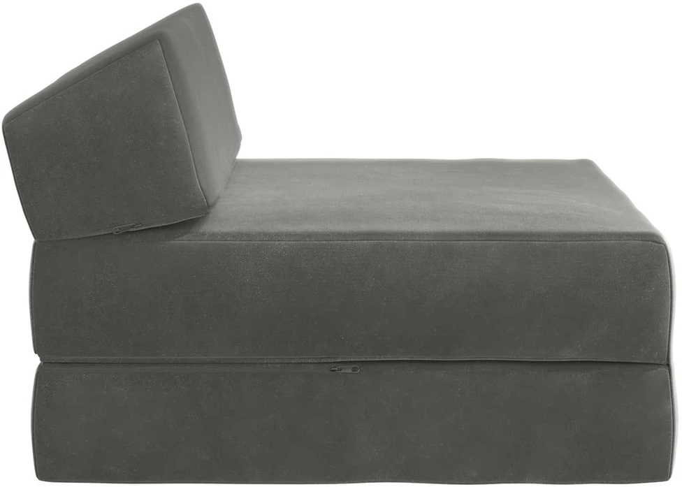 Sofa Sulankstomas Sofos Lova Tamsiai pilka 60 x 70 x 41 cm Audinys